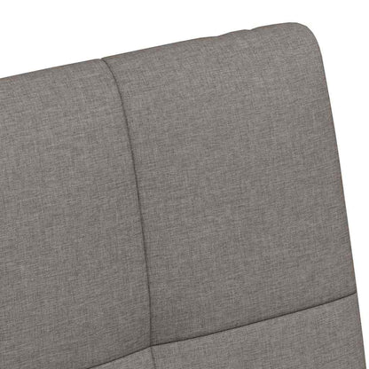 Esszimmerstühle mit Rollen 2 pcs Taupe 58 x 65 x 94 cm Stoff