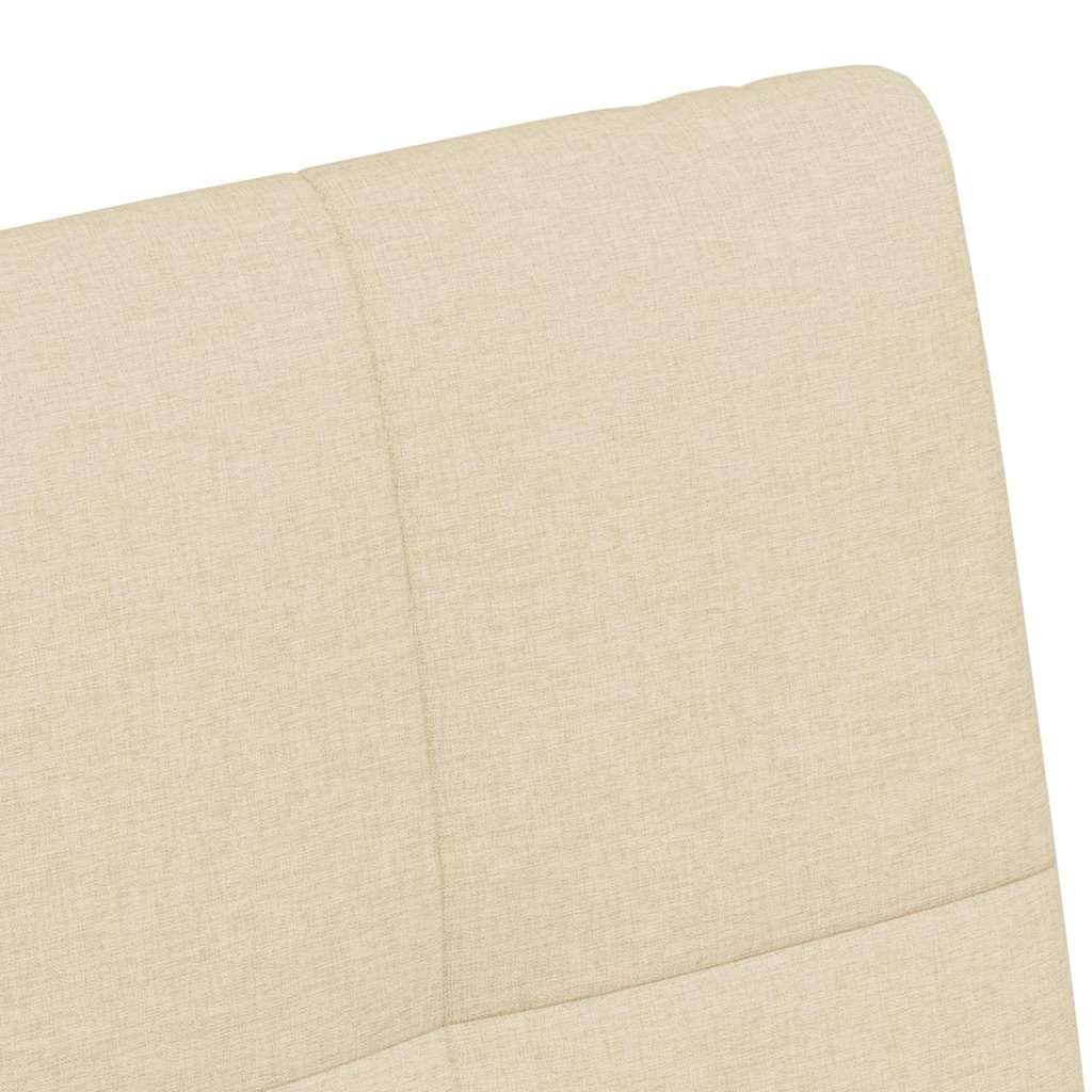 vidaXL Esszimmerstühle mit Rollen 2 pcs Creme 58 x 65 x 94 cm Stoff
