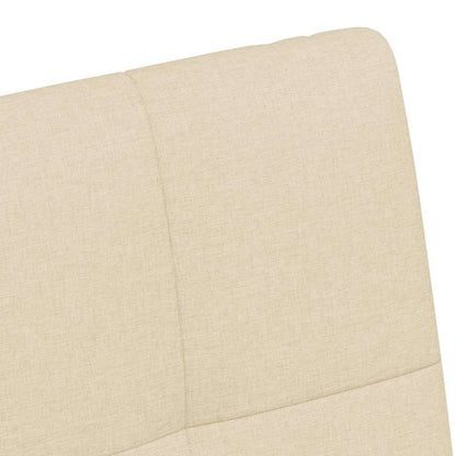 vidaXL Esszimmerstühle mit Rollen 2 pcs Creme 58 x 65 x 94 cm Stoff