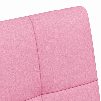 vidaXL Esszimmerstühle mit Rollen 2 pcs Rosa 58 x 65 x 94 cm Stoff