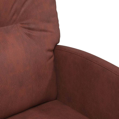 vidaXL Esszimmerstühle mit Rollen 2 pcs Glänzendes Braun Kunstleder
