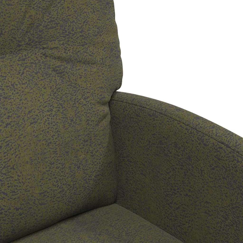 vidaXL Esszimmerstühle mit Rollen 2 pcs Armeegrün 57 x 67 x 95 cm