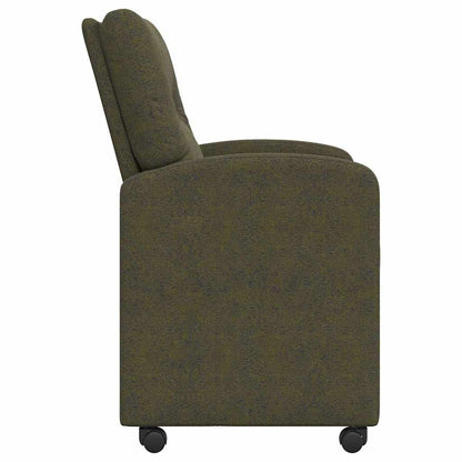 vidaXL Esszimmerstühle mit Rollen 2 pcs Armeegrün 57 x 67 x 95 cm