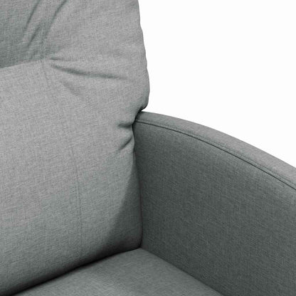 Esszimmerstühle mit Rollen 2 pcs Hellgrau 57 x 67 x 95 cm Stoff