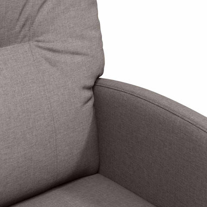 vidaXL Esszimmerstühle mit Rollen 2 pcs Taupe 57 x 67 x 95 cm Stoff