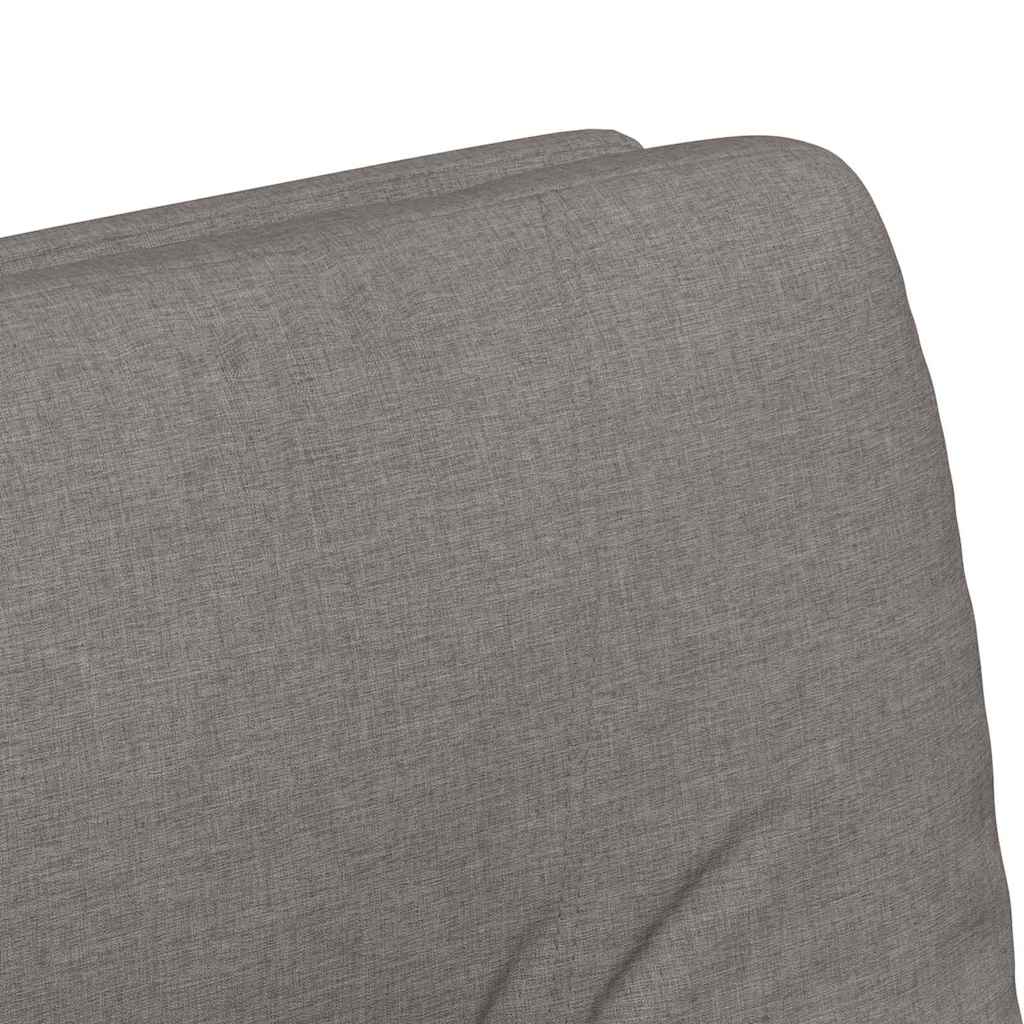vidaXL Esszimmerstühle mit Rollen 2 pcs Taupe 57 x 67 x 95 cm Stoff
