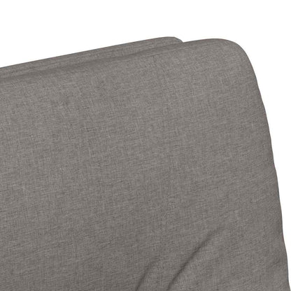vidaXL Esszimmerstühle mit Rollen 2 pcs Taupe 57 x 67 x 95 cm Stoff
