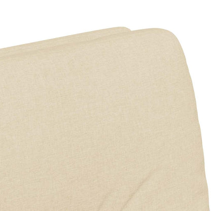 Esszimmerstühle mit Rollen 2 pcs Creme 57 x 67 x 95 cm Stoff