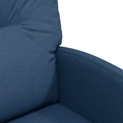 vidaXL Esszimmerstühle mit Rollen 2 pcs Blau 57 x 67 x 95 cm Stoff