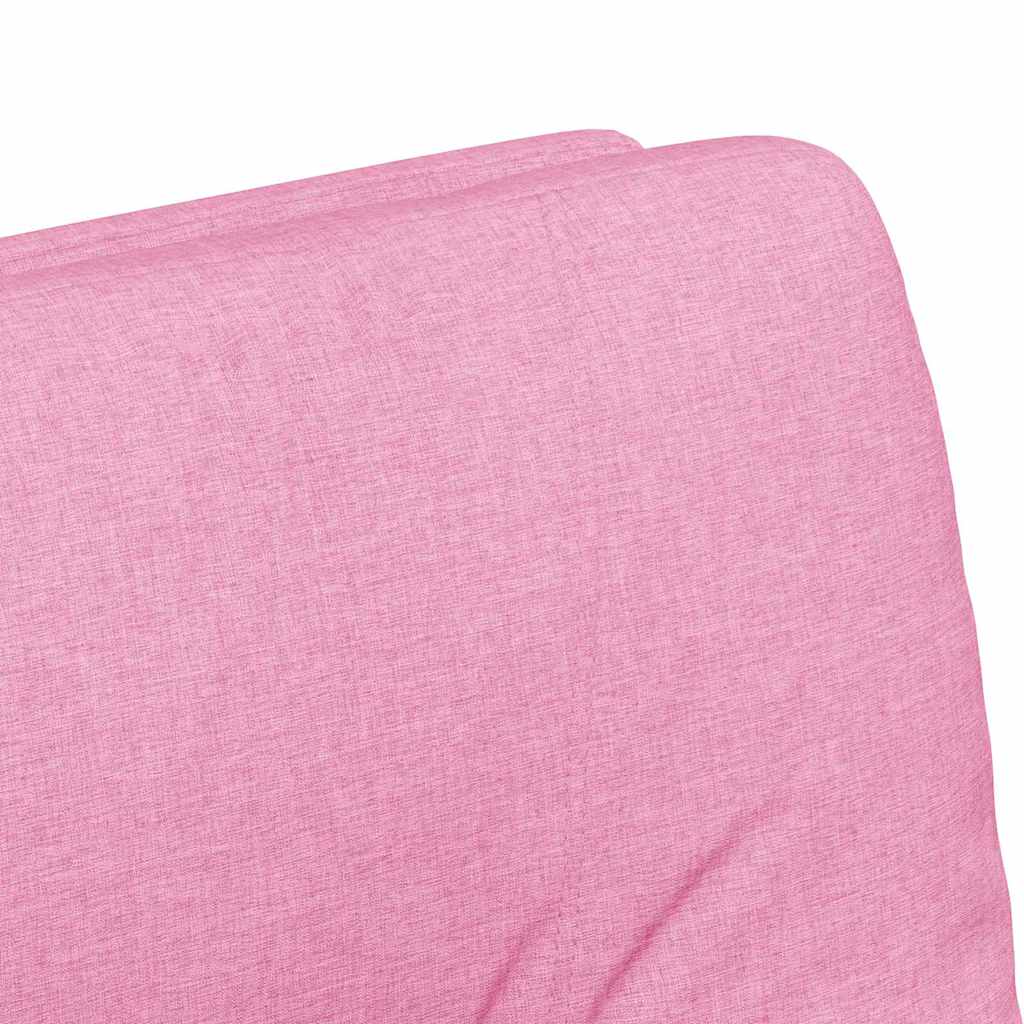 Esszimmerstühle mit Rollen 2 pcs Rosa 57 x 67 x 95 cm Stoff