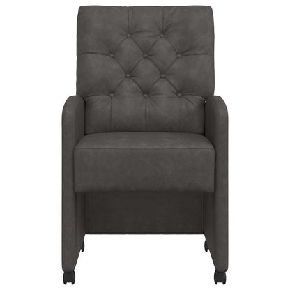 Esszimmerstühle mit Rollen 2 pcs Schwarz 58 x 67 x 97 cm