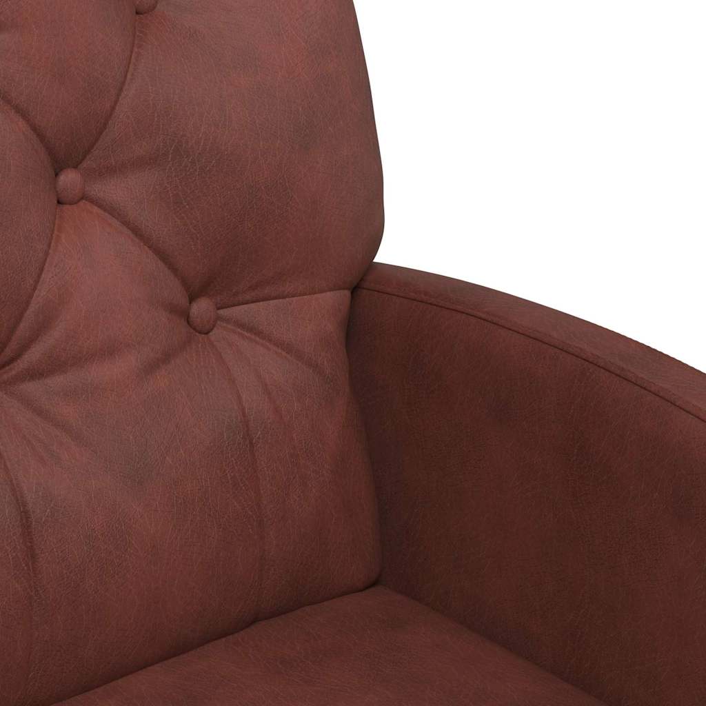 Esszimmerstühle mit Rollen 2 pcs Glänzendes Braun Kunstleder