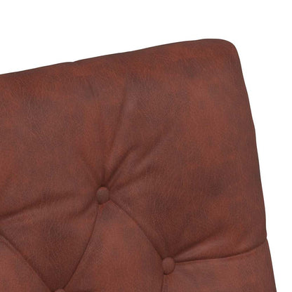 Esszimmerstühle mit Rollen 2 pcs Glänzendes Braun Kunstleder