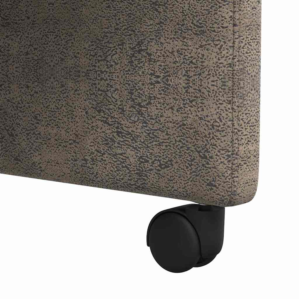 vidaXL Esszimmerstühle mit Rollen 2 pcs Dunkelgrau 58 x 67 x 97 cm