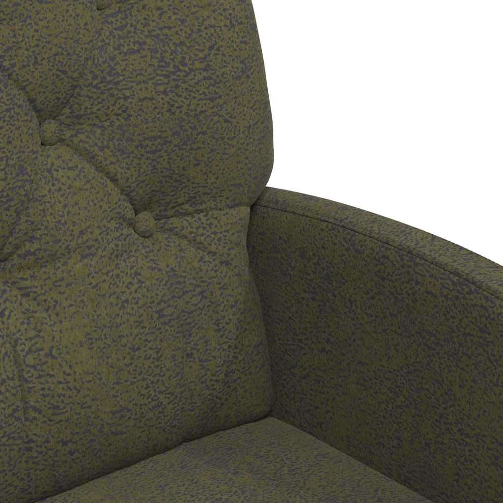 vidaXL Esszimmerstühle mit Rollen 2 pcs Armeegrün 58 x 67 x 97 cm