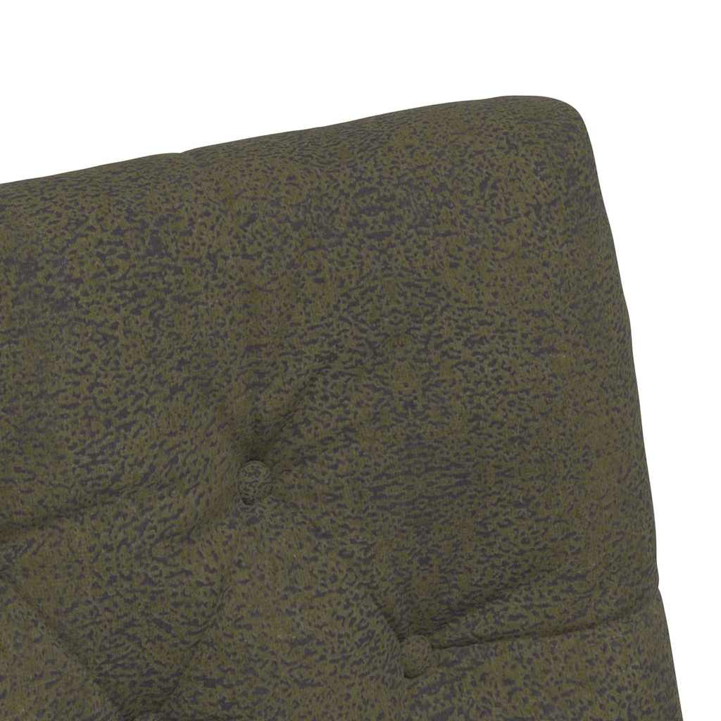 vidaXL Esszimmerstühle mit Rollen 2 pcs Armeegrün 58 x 67 x 97 cm