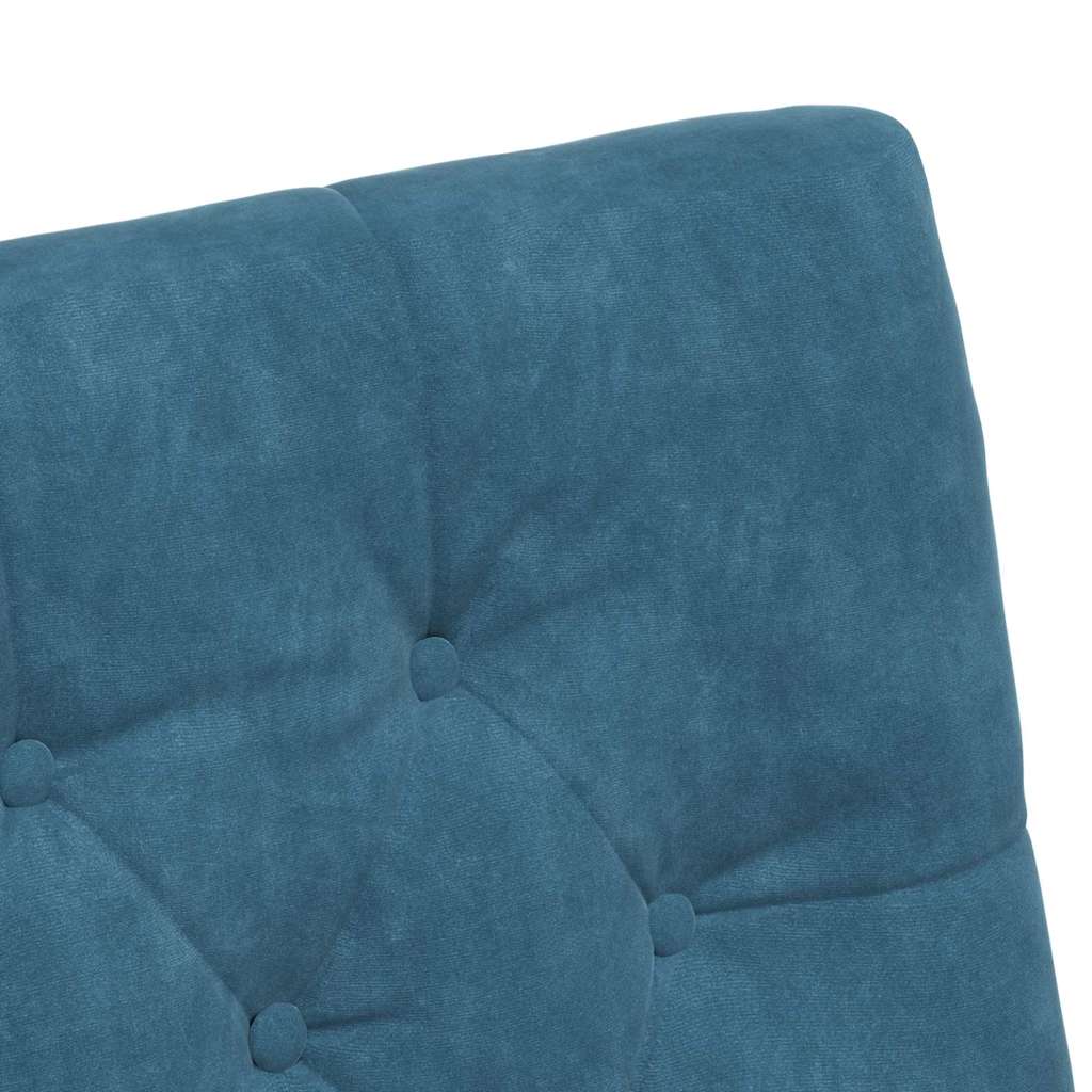 Esszimmerstühle mit Rollen 2 pcs Blau 58 x 67 x 97 cm Samt