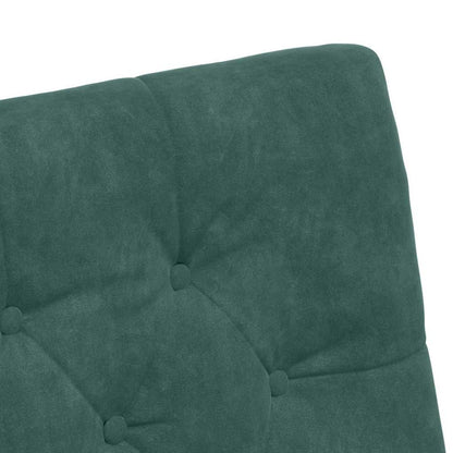 vidaXL Esszimmerstühle mit Rollen 2 pcs Dunkelgrün 58 x 67 x 97 cm