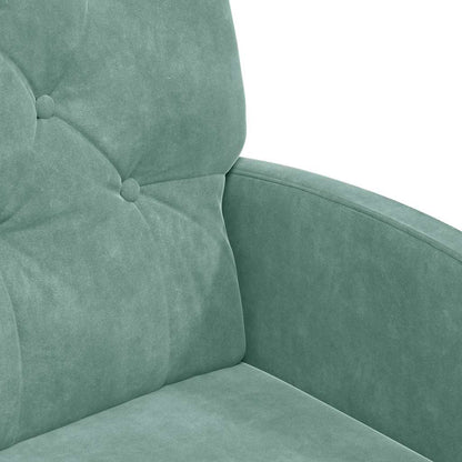 vidaXL Esszimmerstühle mit Rollen 2 pcs Meergrün 58 x 67 x 97 cm Samt
