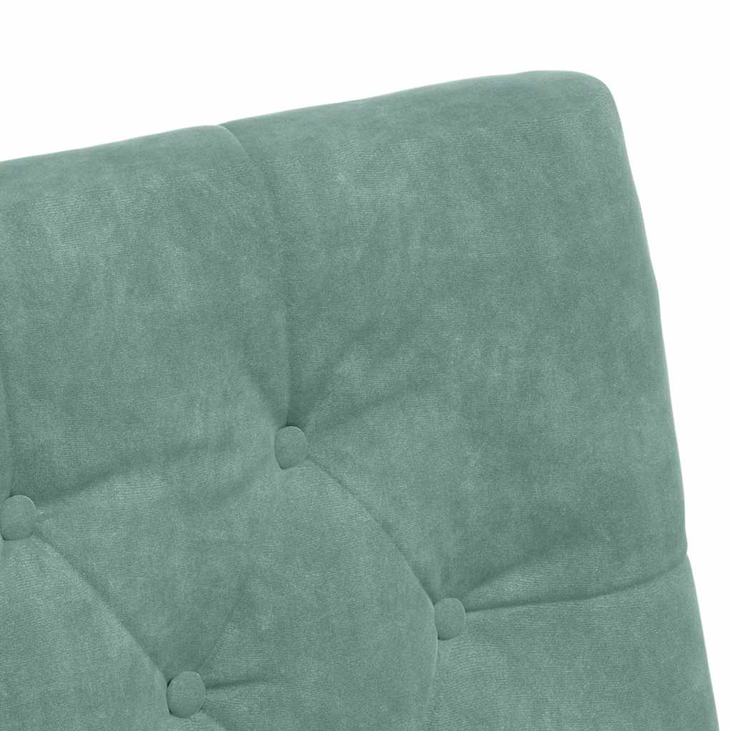 vidaXL Esszimmerstühle mit Rollen 2 pcs Meergrün 58 x 67 x 97 cm Samt