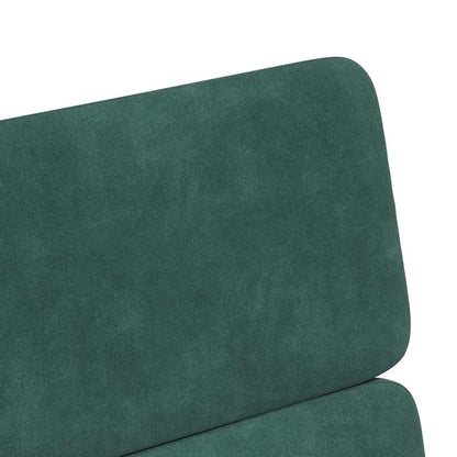vidaXL Esszimmerstühle mit Rollen 2 pcs Dunkelgrün 58 x 65 x 98 cm