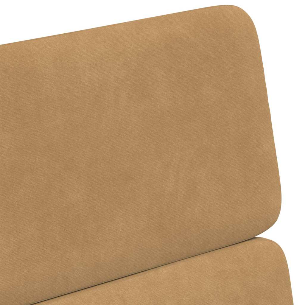 vidaXL Esszimmerstühle mit Rollen 2 pcs Braun 58 x 65 x 98 cm Samt