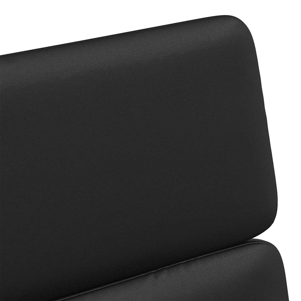 Esszimmerstühle mit Rollen 2 pcs Schwarz 58 x 65 x 98 cm