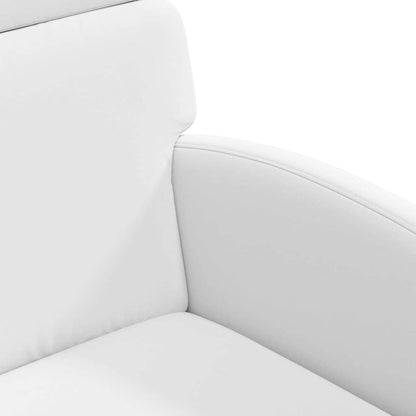 vidaXL Esszimmerstühle mit Rollen 2 pcs Weiß 58 x 65 x 98 cm