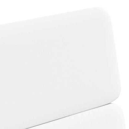 vidaXL Esszimmerstühle mit Rollen 2 pcs Weiß 58 x 65 x 98 cm