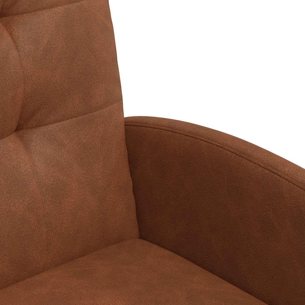 vidaXL Esszimmerstühle mit Rollen 2 pcs Braun 58 x 67 x 97 cm