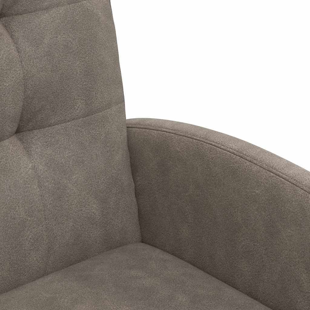 Esszimmerstühle mit Rollen 2 pcs Grau 58 x 67 x 97 cm