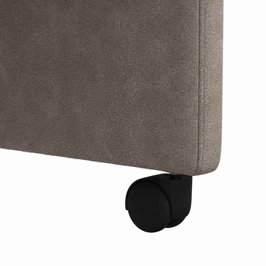 Esszimmerstühle mit Rollen 2 pcs Grau 58 x 67 x 97 cm