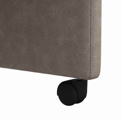 Esszimmerstühle mit Rollen 2 pcs Grau 58 x 67 x 97 cm