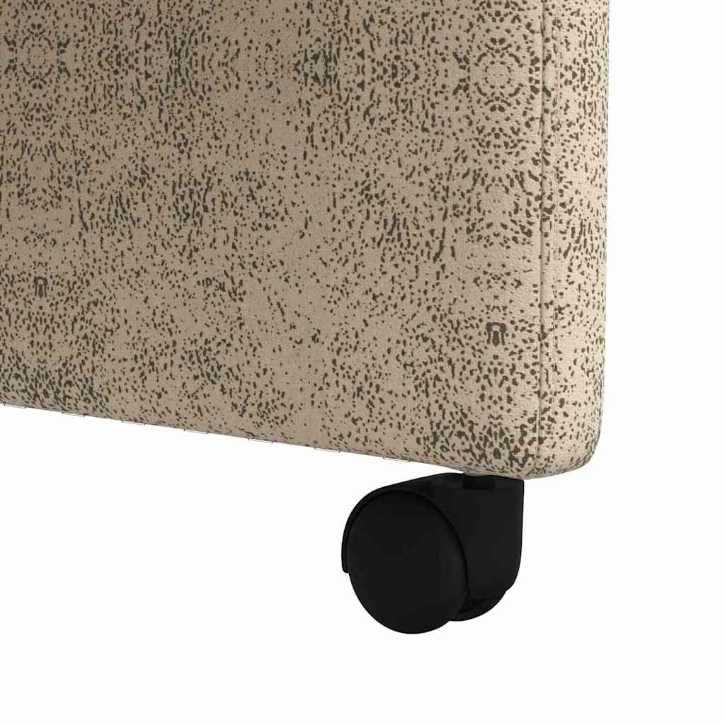 vidaXL Esszimmerstühle mit Rollen 2 pcs Hellgrau 58 x 67 x 97 cm