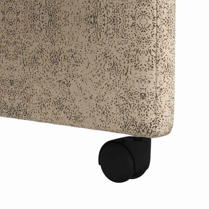 vidaXL Esszimmerstühle mit Rollen 2 pcs Hellgrau 58 x 67 x 97 cm