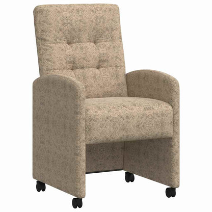 vidaXL Esszimmerstühle mit Rollen 2 pcs Hellgrau 58 x 67 x 97 cm