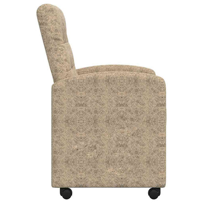 vidaXL Esszimmerstühle mit Rollen 2 pcs Hellgrau 58 x 67 x 97 cm