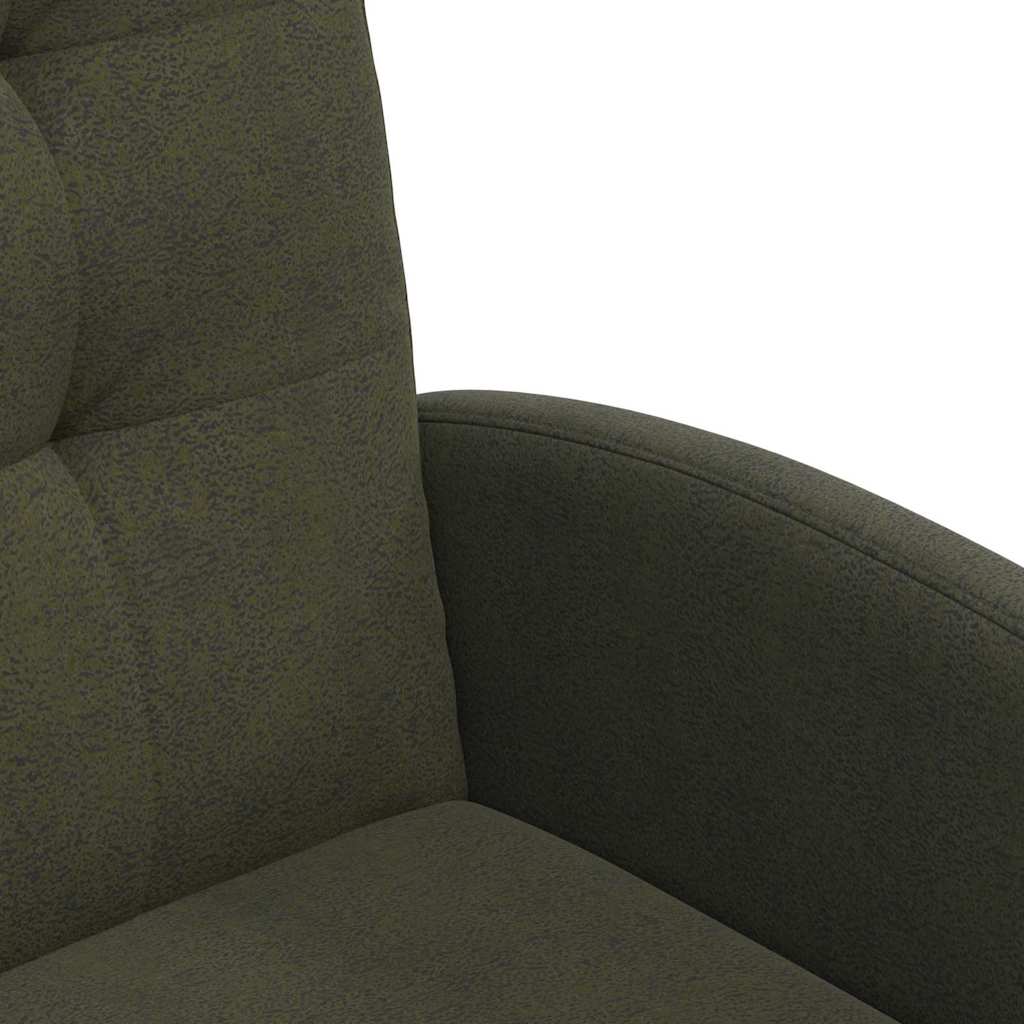 vidaXL Esszimmerstühle mit Rollen 2 pcs Armeegrün 58 x 67 x 97 cm