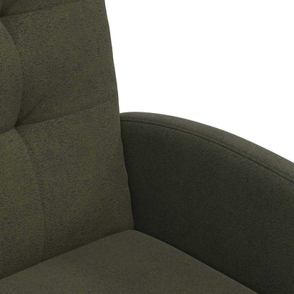 vidaXL Esszimmerstühle mit Rollen 2 pcs Armeegrün 58 x 67 x 97 cm