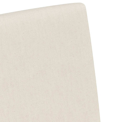 vidaXL Esszimmerstühle mit Rädern 2 pcs Beige 57 x 67 x 95 cm Leinen