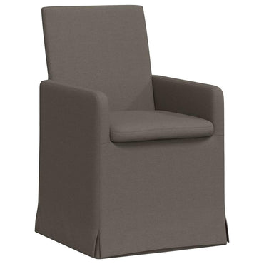 vidaXL Esszimmerstühle 2 pcs Hellgrau 57 x 67 x 95 cm Leinen