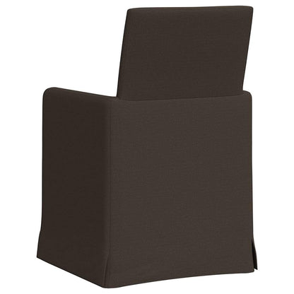 vidaXL Esszimmerstühle 2 pcs Dunkelgrau 57 x 67 x 95 cm Leinen