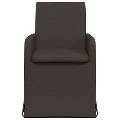 vidaXL Esszimmerstühle 2 pcs Dunkelgrau 57 x 67 x 95 cm Leinen