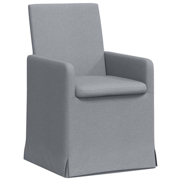 vidaXL Esszimmerstühle 2 pcs Hellgrau 57 x 67 x 95 cm Stoff
