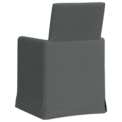 vidaXL Esszimmerstühle 2 pcs Dunkelgrau 57 x 67 x 95 cm Stoff