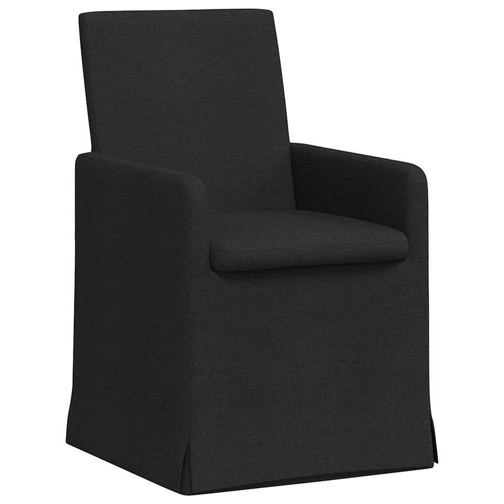 Esszimmerstühle 2 pcs Schwarz 57 x 67 x 95 cm Stoff