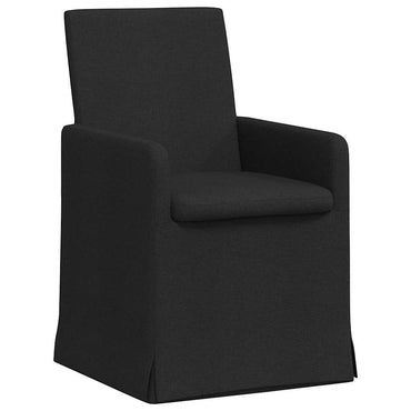 vidaXL Esszimmerstühle 2 pcs Schwarz 57 x 67 x 95 cm Stoff