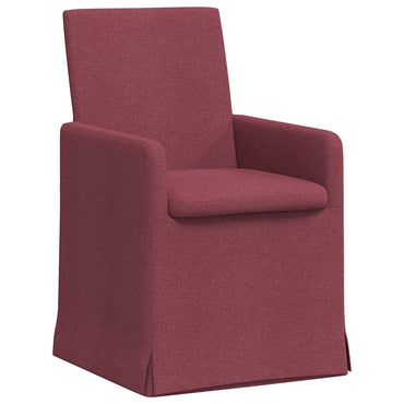 vidaXL Esszimmerstühle 2 pcs Weinrot 57 x 67 x 95 cm Stoff