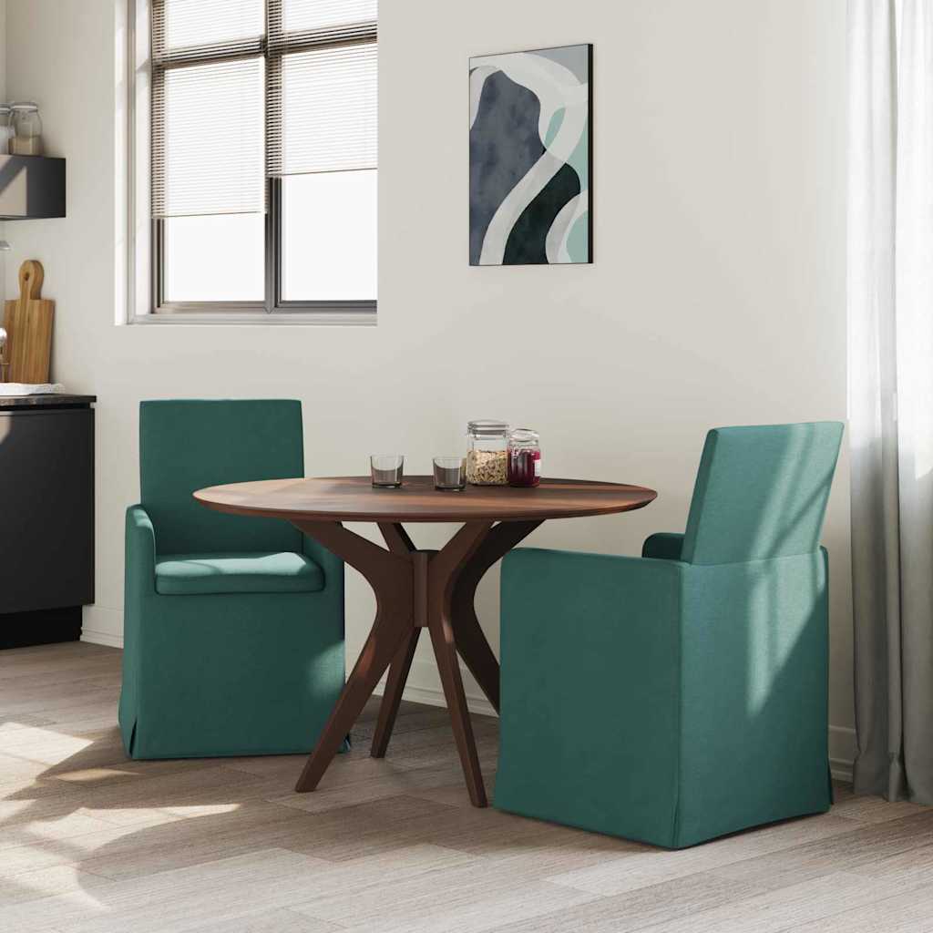 vidaXL Esszimmerstühle 2 pcs Dunkelgrün 57 x 67 x 95 cm Stoff