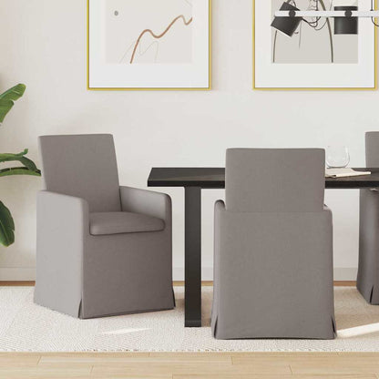 vidaXL Esszimmerstühle 2 pcs Taupe 57 x 67 x 95 cm Stoff